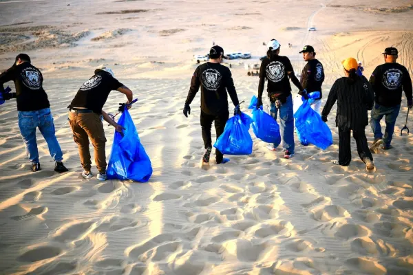 Action Over Throttles | DEAP Qatar Desert Cleanup Drive
