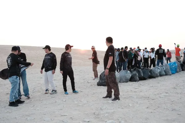 Action Over Throttles | DEAP Qatar Desert Cleanup Drive